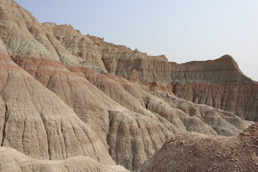 Overlook of the South Dakota's Badlands National Park photos