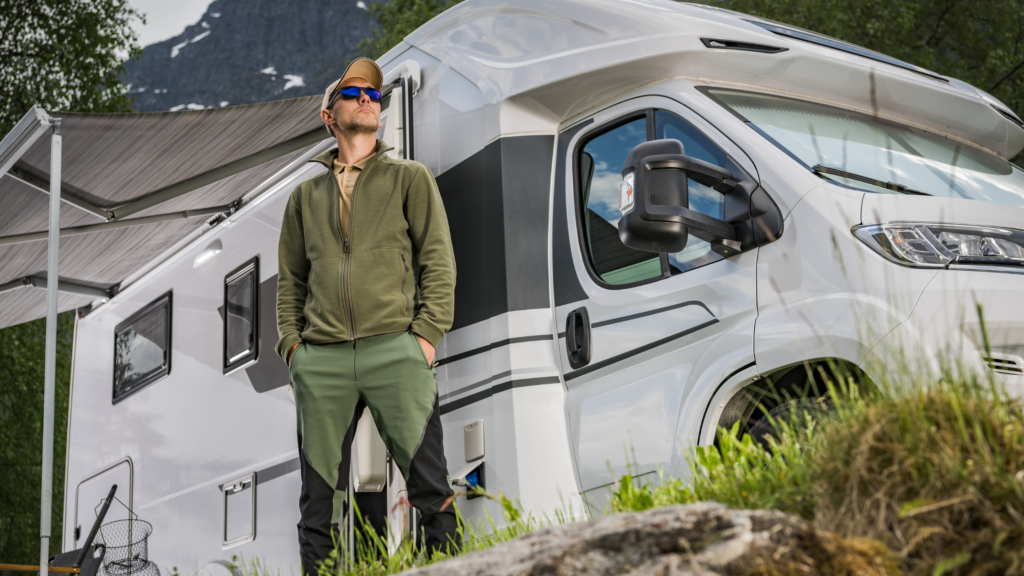 RV outside storage compartments