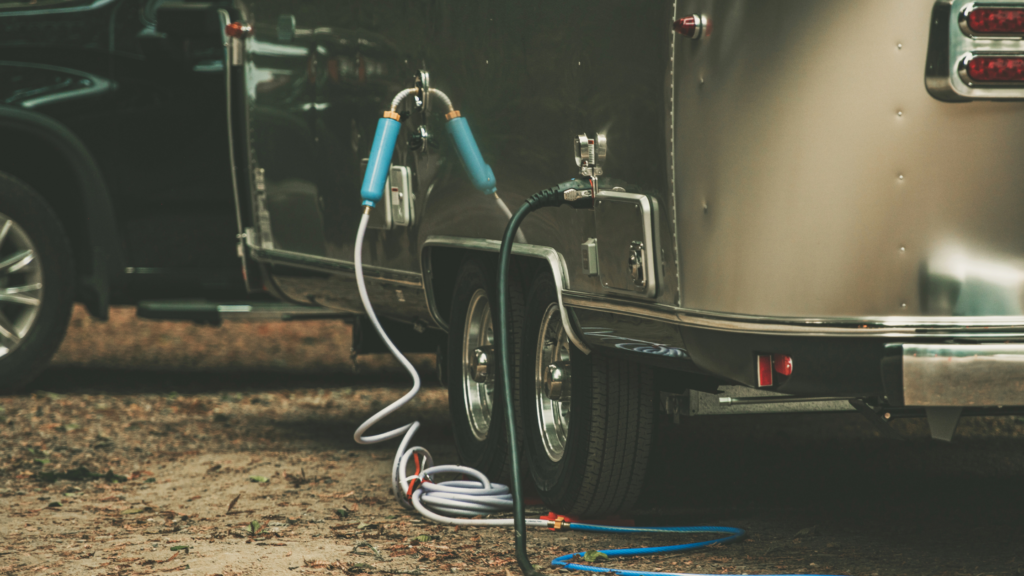 Camper and RV electrical hookup