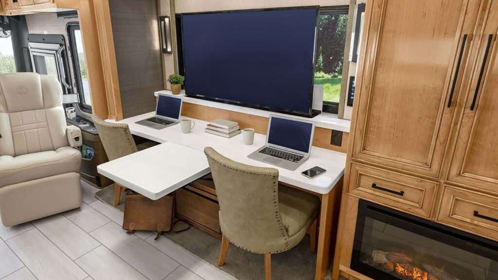 rv with office space