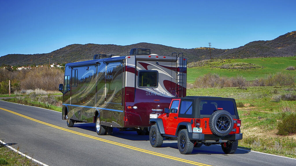 what vehicles can be flat towed behind a motorhome