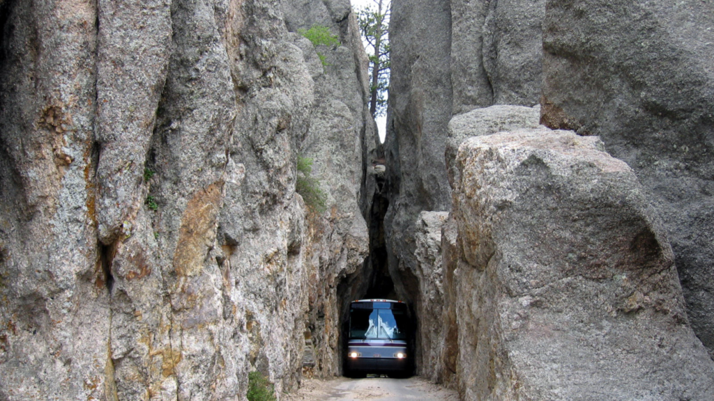 Pictures of the Needles Eye Tunnel Highway in Custer State Park, South Dakota