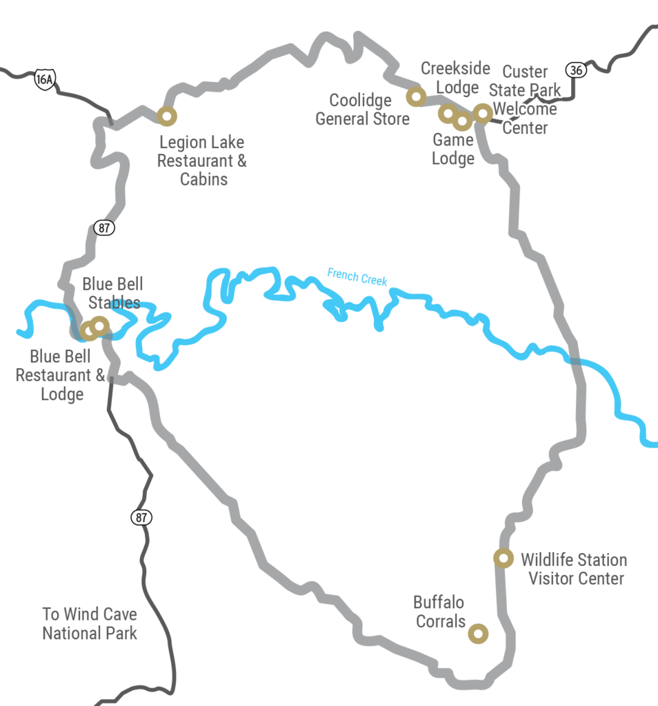wildlife loop road map