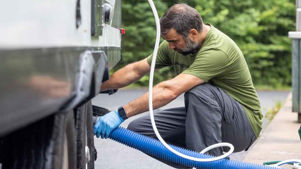 how to fill fresh water tank