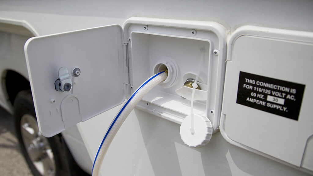 how to fill fresh water tank on rv