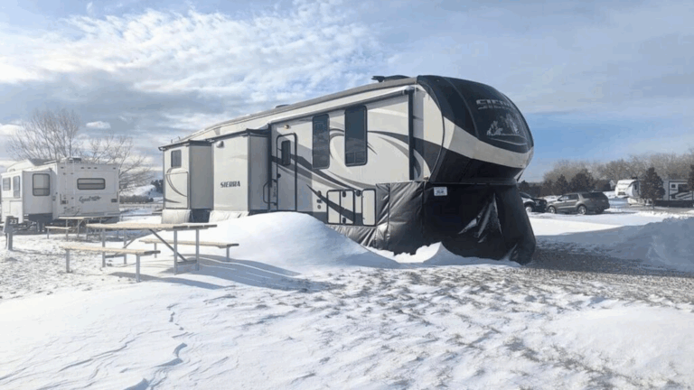 Custom Skirting In The Snow