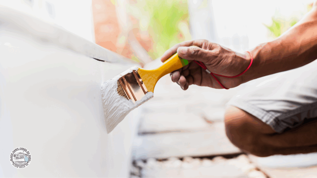 camper remodel rv interior paint ideas