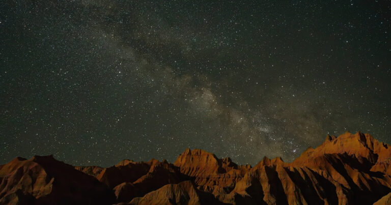 Badlands annual Astronomy Festival. The Milky Way as seen in the Badlands National Park. Photo courtesy of NPS Photo / E. Neubaum.