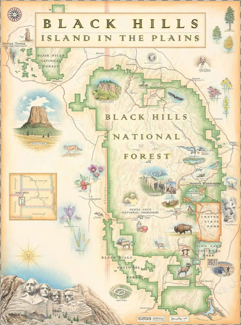 Black Hills National Forest - Island In The Plains, courtesy of Xplorer Maps